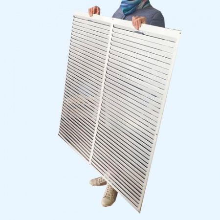 РМ 1000х1000 белая Решётка вентиляционная металлическая