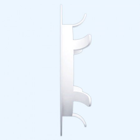 10RKL ERA Решетка вентиляционная RKL фланец D100 распорки D125 пластик