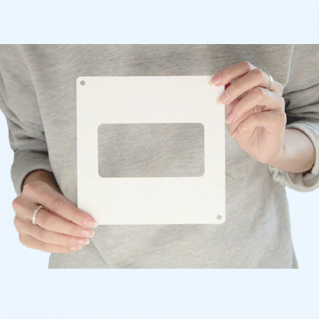 Настенная пластина для плоского пластикового воздуховода ВЕНТС (Vents) 110х55 (55)