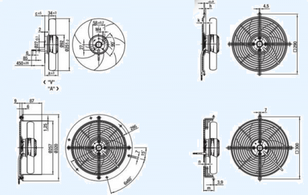 A2D250-AA02-02 Ebmpapst Вентилятор осевой A2D250-AA02-02 Ebmpapst Вентилятор осевой