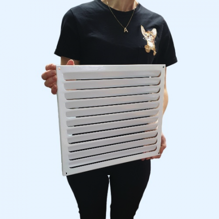 РМ 350х300 белая Решётка вентиляционная металлическая