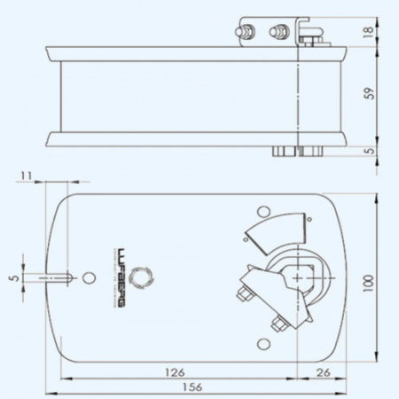 DA05S24P Lufberg Электропривод c пружинным возвратом