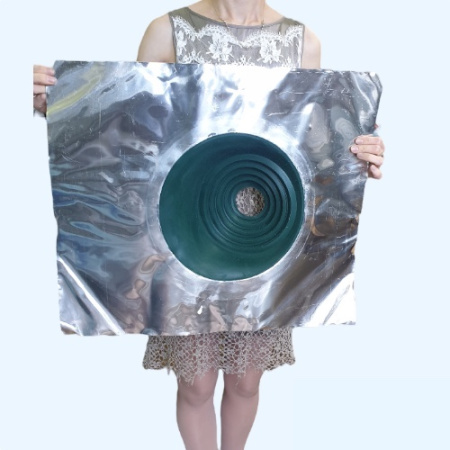 Манжета кровельная угловая из термостойкой резины зеленая № 1 (75-200 мм) EPDMп