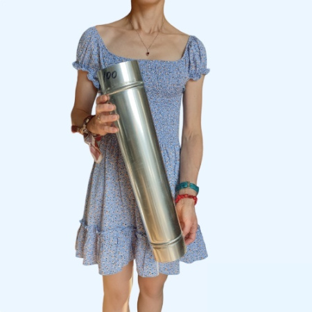 Труба оцинкованная 100 Ц (L-500)