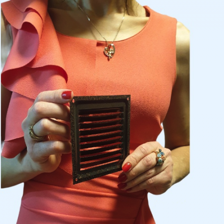 100х100 медь Решётка металлическая без бортика