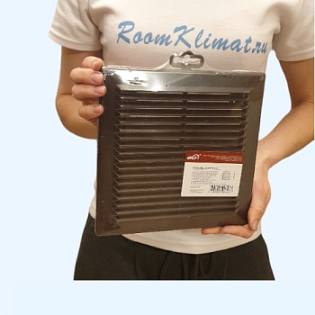 2121Р Brown (коричневый) ERA Решетка вентиляционная Р сетка разъемная 209х209 пластик