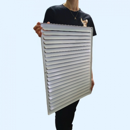 РМ 450х550 белая Решётка вентиляционная металлическая