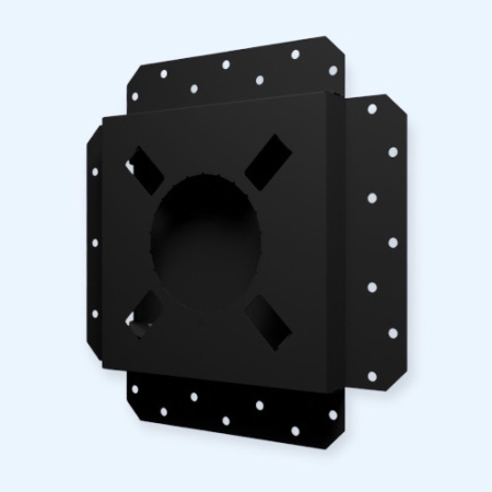 2020SGR ERA Решетка вентиляционная SGR 200х200 окраш.сталь Matt black