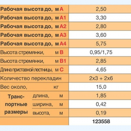 STABILO 2х3+2х6 (133922) KRAUSE Комбинированная шарнирная лестница стремянка STABILO 2х3+2х6 (133922) KRAUSE Комбинированная шарнирная лестница стремянка