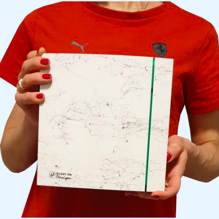 SILENT-100 CZ MARBLE WHITE DESIGN-4C (белый мрамор) Soler&Palau Накладной бытовой вентилятор