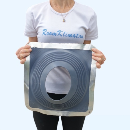 Манжета кровельная прямая серая №7 EPDM (152-280 мм)