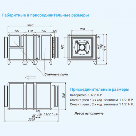 16000 Aqua EB Breezart Приточная установка с водяным калорифером (без стоимости с/у)