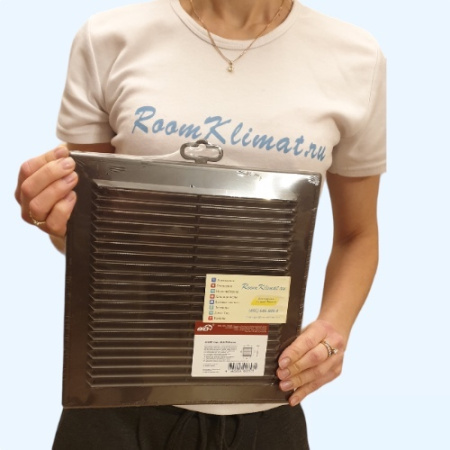 2525Р Brown (коричневый) ERA Решетка вентиляционная Р сетка разъемная 249х249 пластик