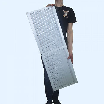 РМ 900х300 белая Решётка вентиляционная металлическая