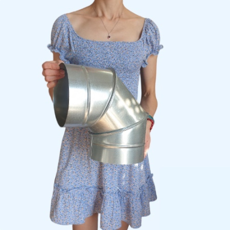 Отвод оцинкованный 90гр./160 Ц