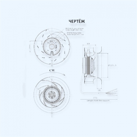 MES M10-2 190X45 7P TP CL.F Мотор-колесо серии M