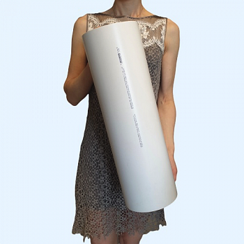 16ВП ERA Воздуховод ВП D160 L0,5м пластик