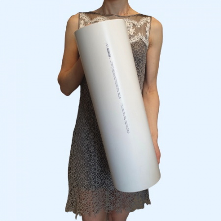 16ВП ERA Воздуховод ВП D160 L0,5м пластик