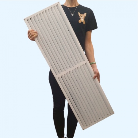 РМ 1000х300 белая Решётка вентиляционная металлическая