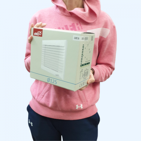 5A EURO ЭРА (ERA) Вентилятор накладной D125 авт.жалюзи