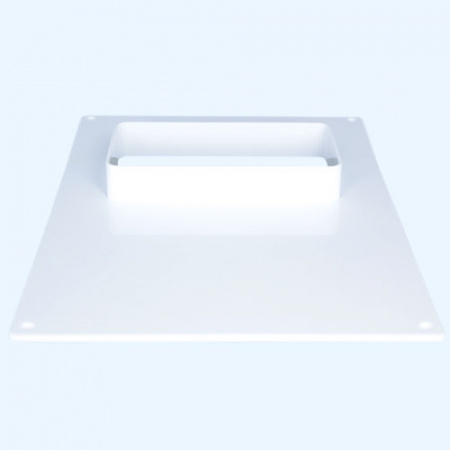 612ПТГ ERA Площадка торцевая ПТГ фланец 60х120 горизонтальная 180х250 пластик