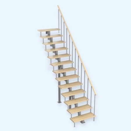 Стандарт (h 3150-3290) Лесенка Модульная лестница прямой марш