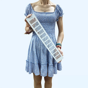 80х500 белая Благовест Вентиляционная решетка