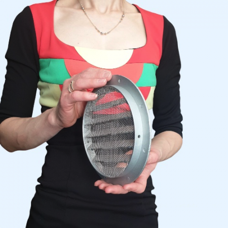 15РКМ фланец D150 сетка D180 алюминий ERA STREETLINE Решетка вентиляционная РКМ