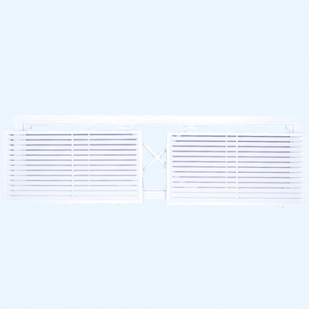 4513РП фланец 432х117 переточная 455х133 ЭРА (ERA) Решетка вентиляционная РП пластик