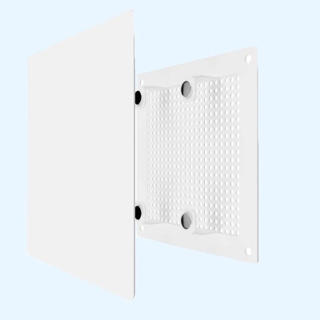 1414RVM ERA Решетка вентиляционная RVM сетка разъемная на магнитах 140х140 окраш.сталь