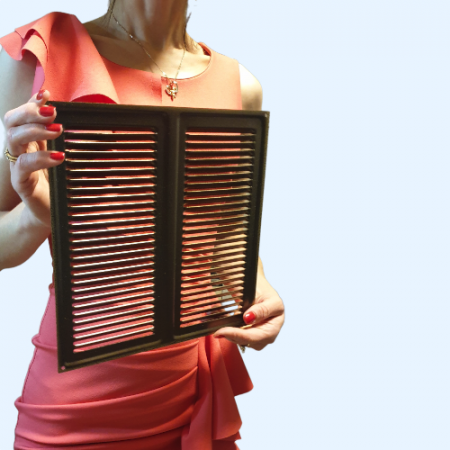 250х250 бронза Решётка металлическая без бортика