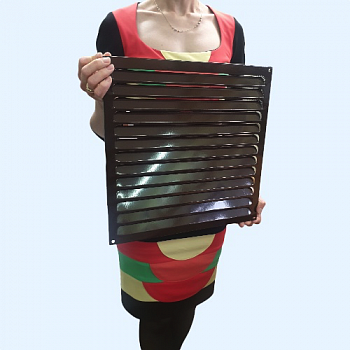 РМ 350х350 коричневая Решётка вентиляционная металлическая