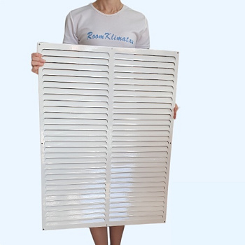 РМ 600х800 белая Решётка вентиляционная металлическая