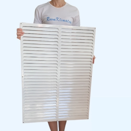 РМ 600х800 белая Решётка вентиляционная металлическая