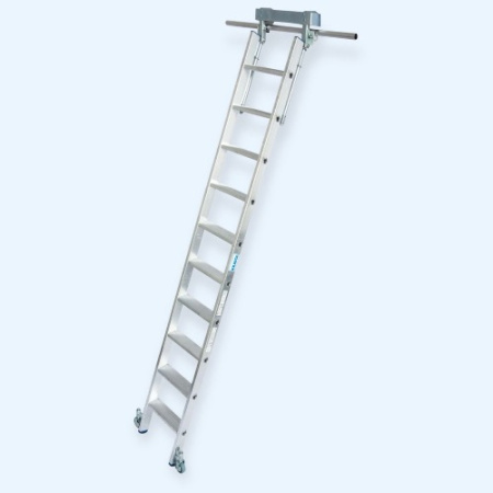 Лестница для стеллажей со ступенями для Т-образных шинных систем Stabilo Krause 10 ступеней (815651)