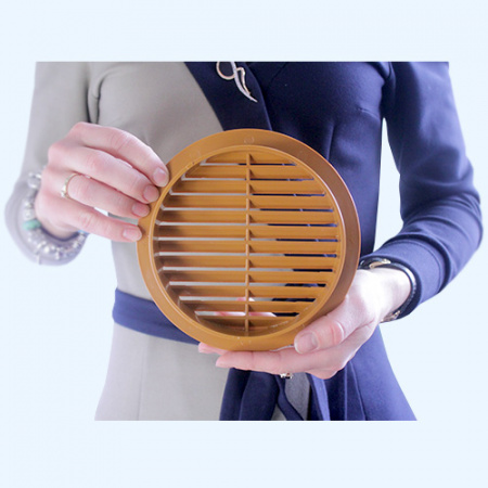 16РКН фланец D160 D196 ASA Terracotta (терракот) ERA STREETLINE Решетка вентиляционная РКН