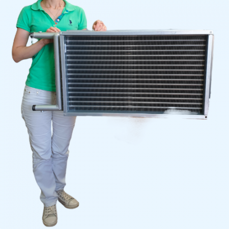 WHR 700*400-2 Shuft водяной нагреватель для прямоугольного канала