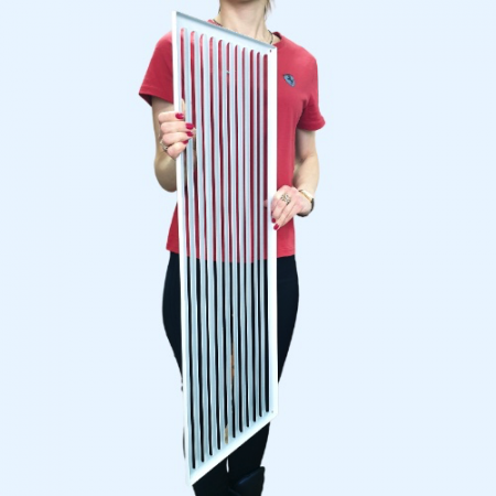 РМ 800х300 белая Решётка вентиляционная металлическая