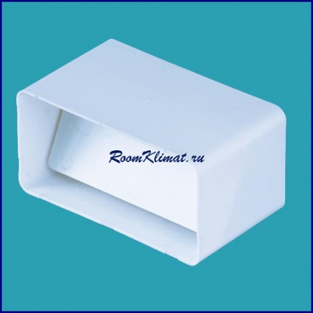 Соединитель-муфта для плоского пластикового воздуховода ВЕНТС 110х55 с клапаном (5151)