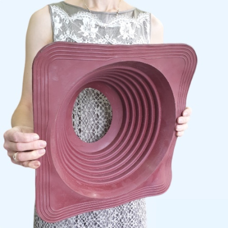 Манжета кровельная прямая красная №7 EPDM (152-280 мм)