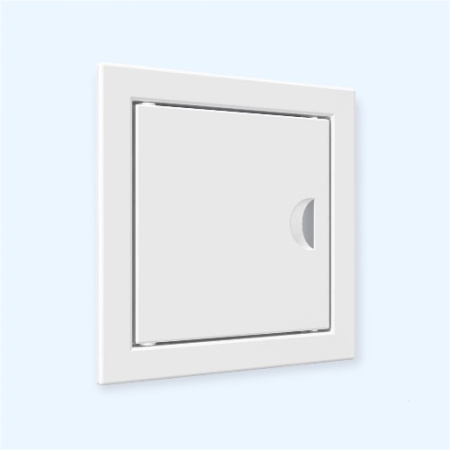 Л1515Р Люк ревизионный ЛР фланец 146х146 ручка 168х168 пластик EVECS