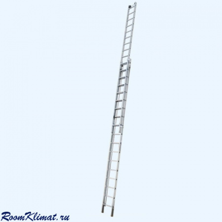 KRAUSE Robilo 2х18 (129871) Лестница двухсекционная с перекладинами вытягиваемая тросом