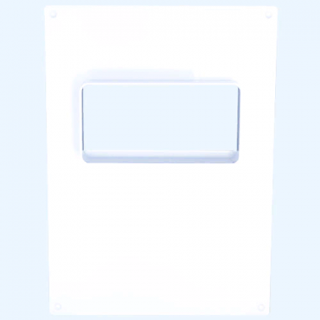 612ПТГ ERA Площадка торцевая ПТГ фланец 60х120 горизонтальная 180х250 пластик