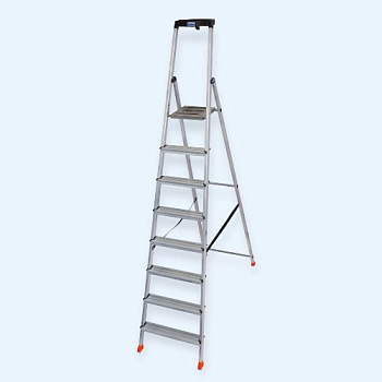 KRAUSE MONTO SAFETY 8 ступеней (128890) Алюминиевая стремянка с полкой для инструмента KRAUSE MONTO SAFETY 8 ступеней (128890) Алюминиевая стремянка с полкой для инструмента