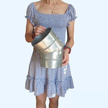 Полуотвод оцинкованный 45гр./150 Ц