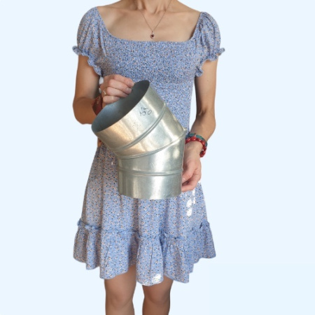 Полуотвод оцинкованный 45гр./150 Ц