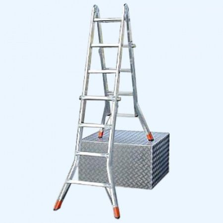 TeleMatic 4х5 Krause (129963) Шарнирная телескопическая лестница стремянка