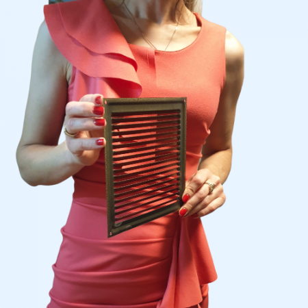 175х175 бронза Решётка металлическая без бортика