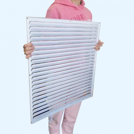 РМ 600х600 белая Решётка вентиляционная металлическая