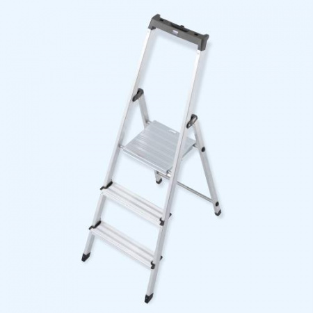 KRAUSE MONTO SOLIDY 3 ступени (126214) Алюминиевая стремянка с крюком для ведра